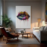 Immagine GRAFFITI LIPS | Tela italiana